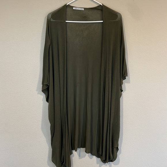 Green Short Sleeved Cardigan - Picture 2 of 4